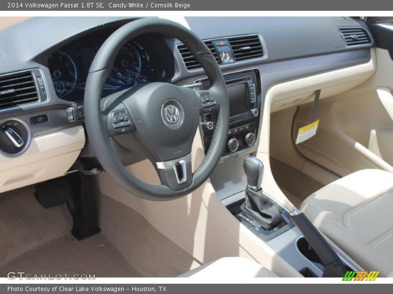 Candy White / Cornsilk Beige 2014 Volkswagen Passat 1.8T SE