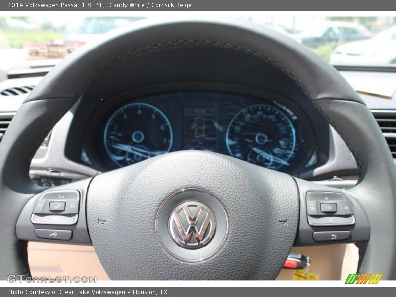 Candy White / Cornsilk Beige 2014 Volkswagen Passat 1.8T SE
