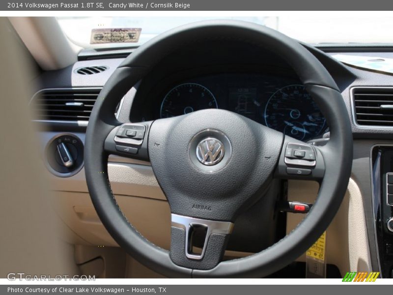 Candy White / Cornsilk Beige 2014 Volkswagen Passat 1.8T SE