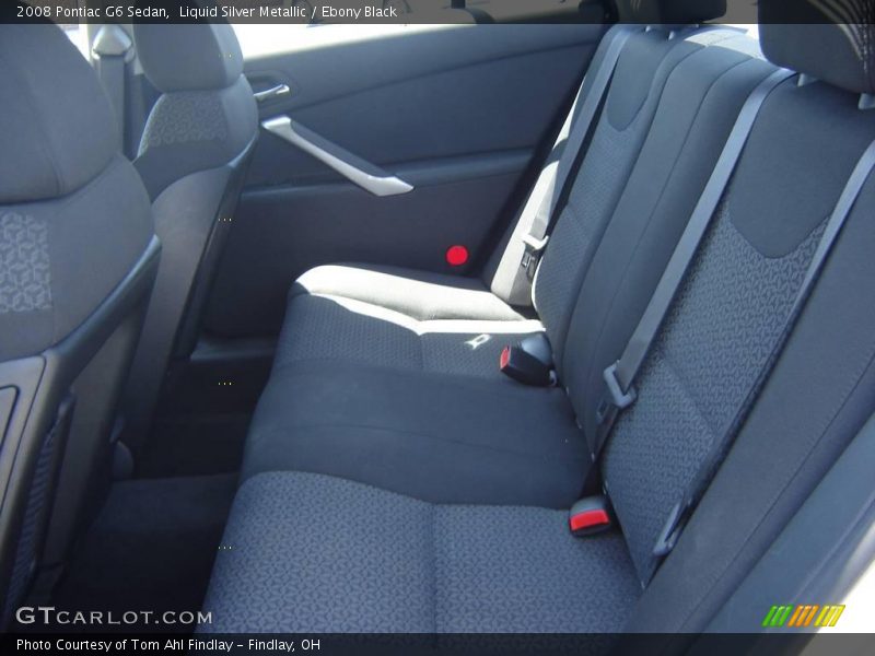 Liquid Silver Metallic / Ebony Black 2008 Pontiac G6 Sedan