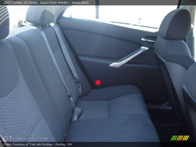 Liquid Silver Metallic / Ebony Black 2008 Pontiac G6 Sedan