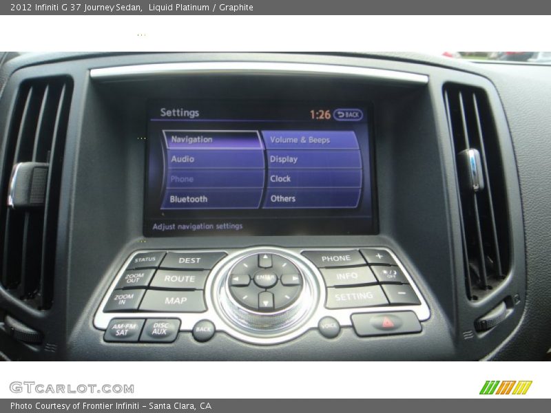 Liquid Platinum / Graphite 2012 Infiniti G 37 Journey Sedan