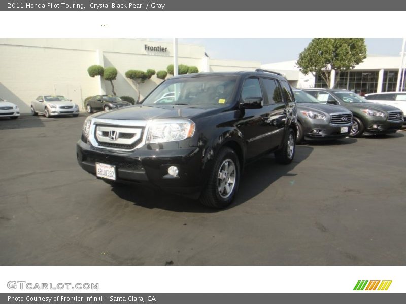 Crystal Black Pearl / Gray 2011 Honda Pilot Touring