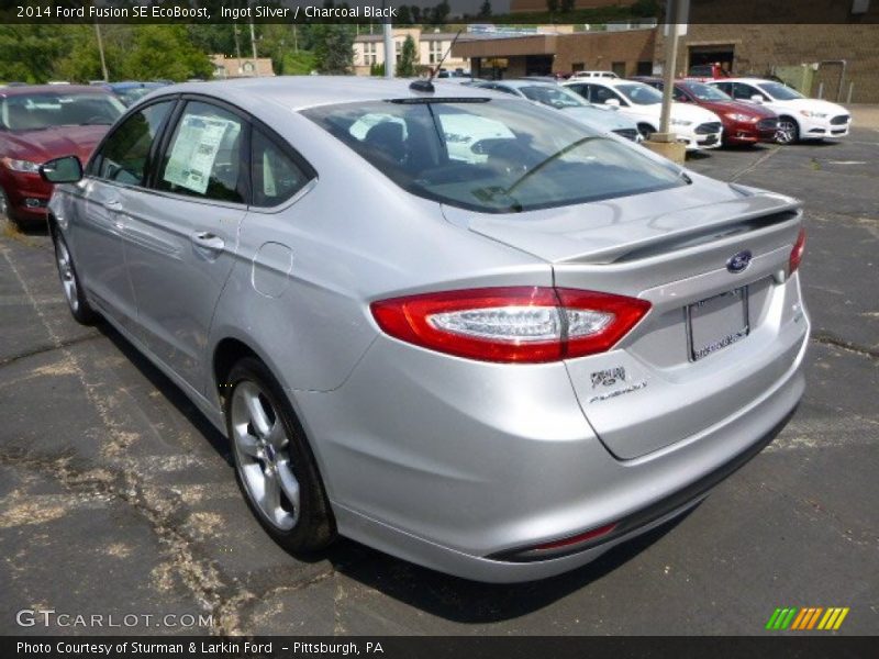 Ingot Silver / Charcoal Black 2014 Ford Fusion SE EcoBoost