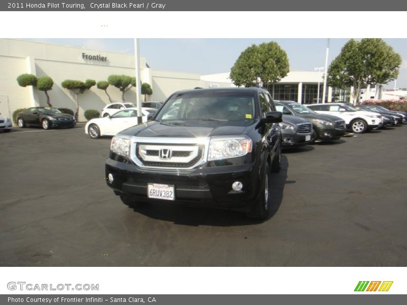 Crystal Black Pearl / Gray 2011 Honda Pilot Touring