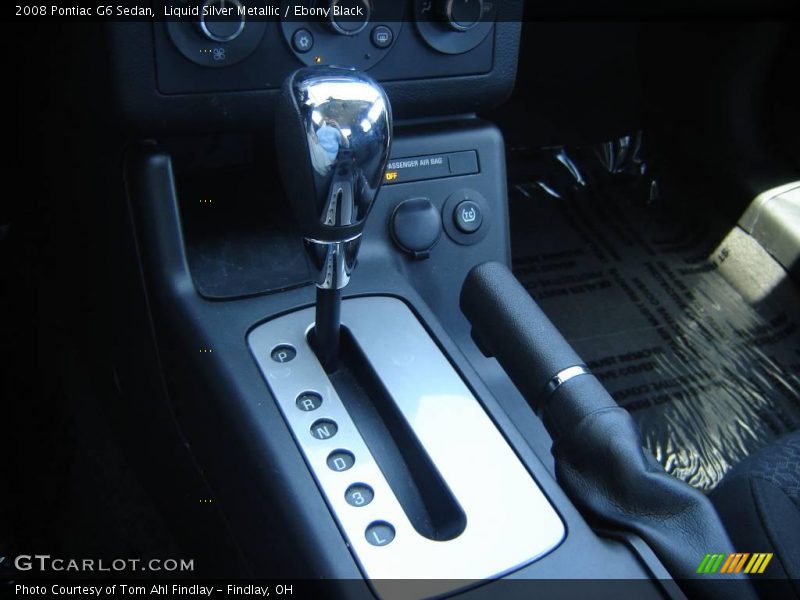 Liquid Silver Metallic / Ebony Black 2008 Pontiac G6 Sedan