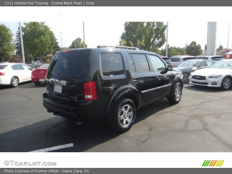 Crystal Black Pearl / Gray 2011 Honda Pilot Touring