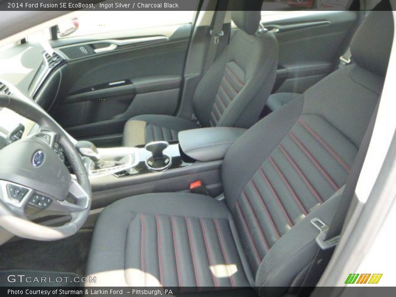 Ingot Silver / Charcoal Black 2014 Ford Fusion SE EcoBoost