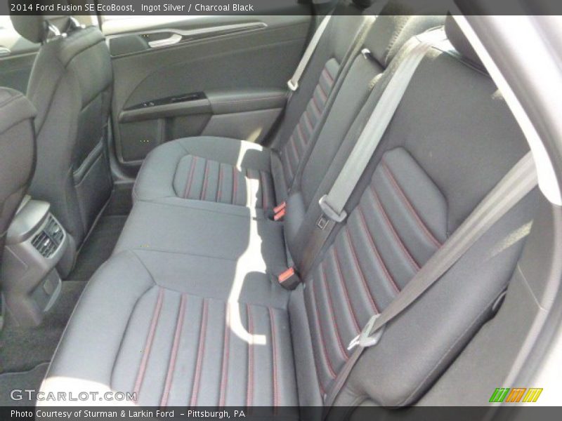 Ingot Silver / Charcoal Black 2014 Ford Fusion SE EcoBoost