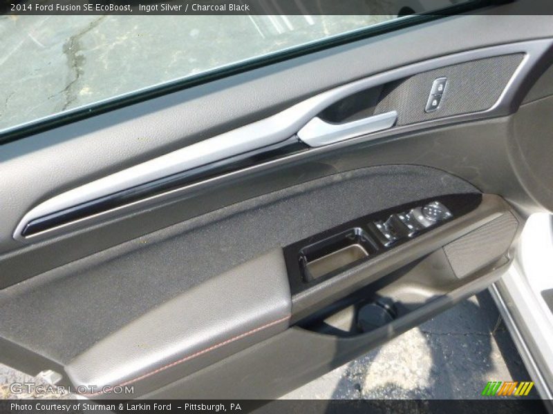 Ingot Silver / Charcoal Black 2014 Ford Fusion SE EcoBoost