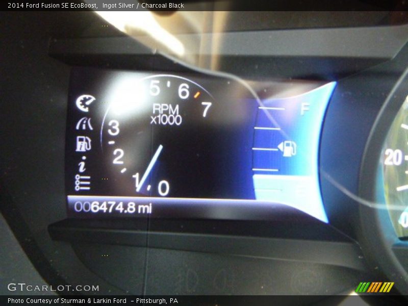 Ingot Silver / Charcoal Black 2014 Ford Fusion SE EcoBoost