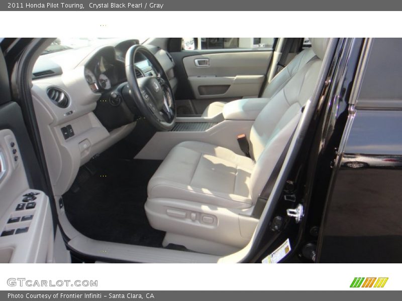 Crystal Black Pearl / Gray 2011 Honda Pilot Touring