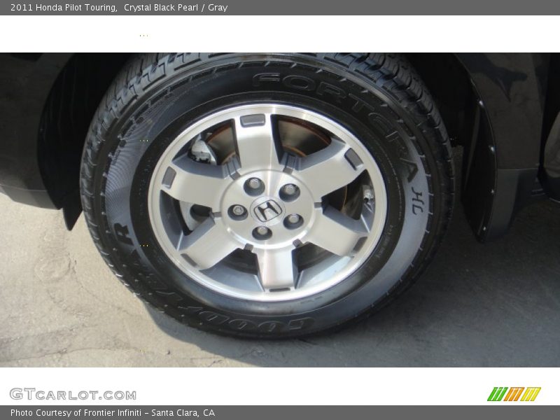 Crystal Black Pearl / Gray 2011 Honda Pilot Touring