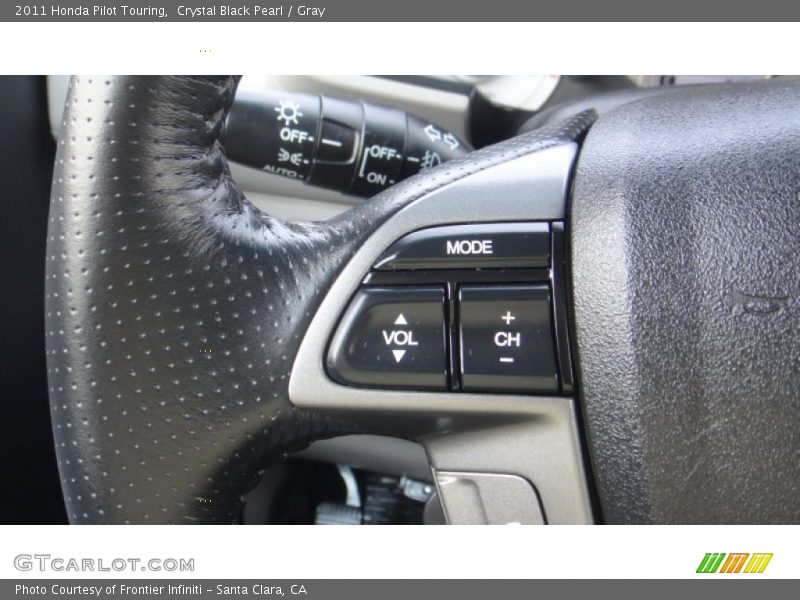 Crystal Black Pearl / Gray 2011 Honda Pilot Touring