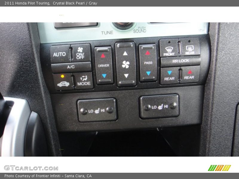 Crystal Black Pearl / Gray 2011 Honda Pilot Touring