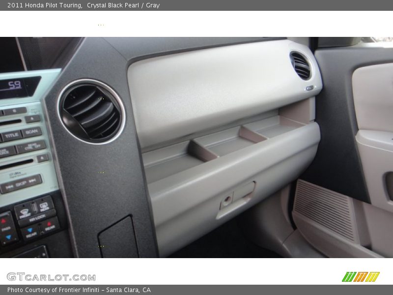 Crystal Black Pearl / Gray 2011 Honda Pilot Touring