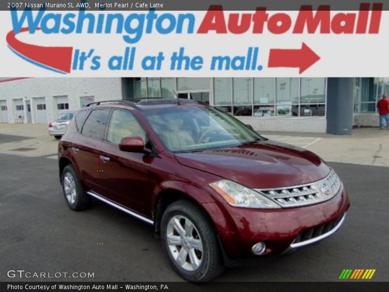 Merlot Pearl / Cafe Latte 2007 Nissan Murano SL AWD