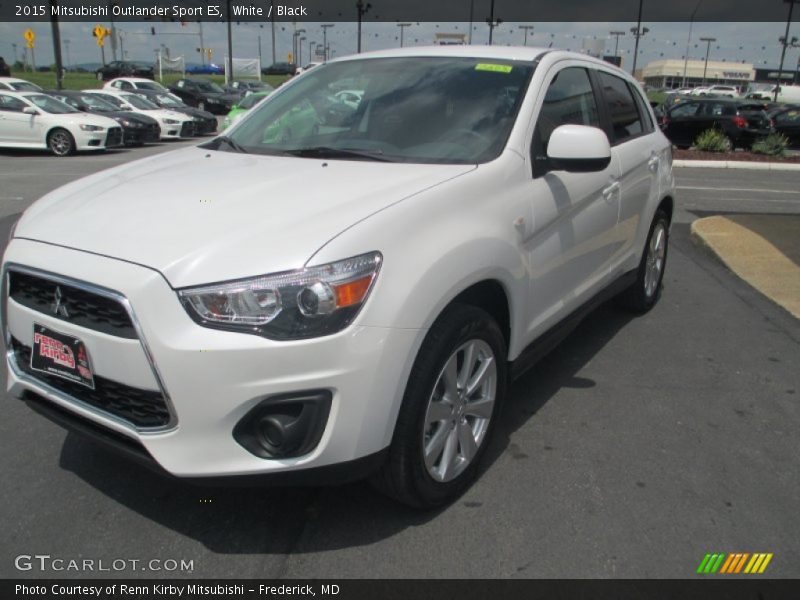White / Black 2015 Mitsubishi Outlander Sport ES