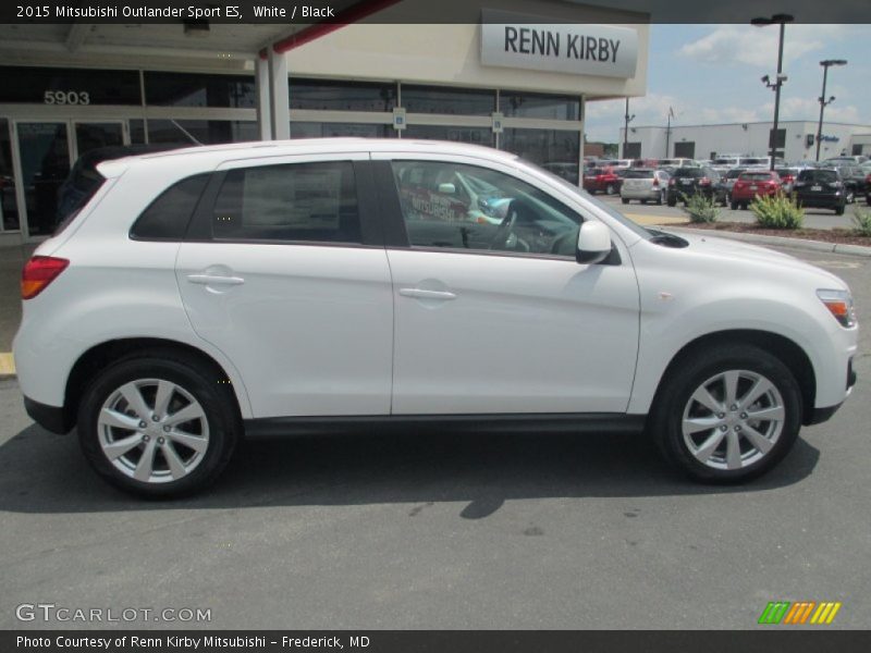 White / Black 2015 Mitsubishi Outlander Sport ES