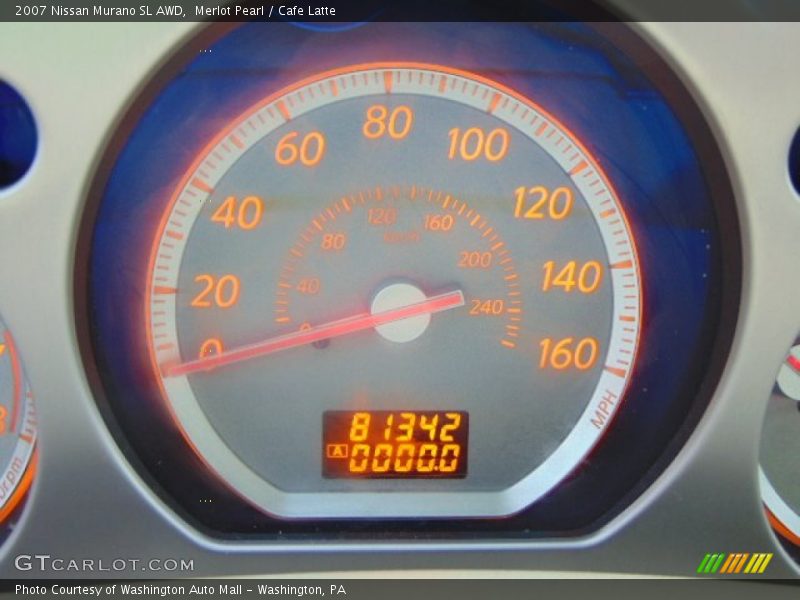 Merlot Pearl / Cafe Latte 2007 Nissan Murano SL AWD