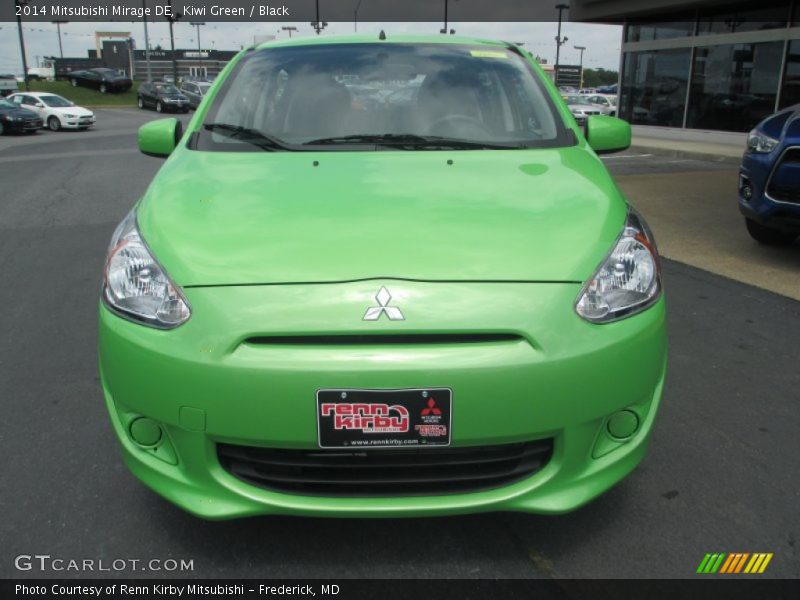 Kiwi Green / Black 2014 Mitsubishi Mirage DE