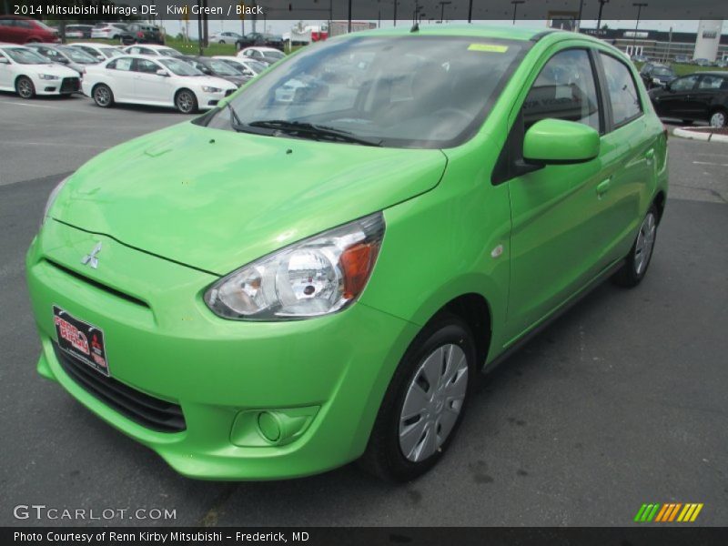 Kiwi Green / Black 2014 Mitsubishi Mirage DE