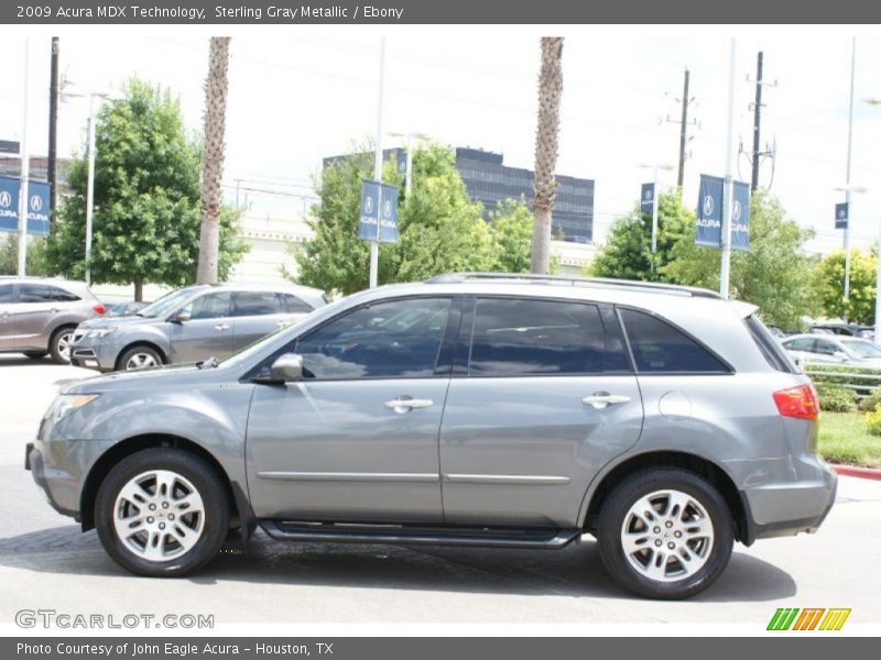 Sterling Gray Metallic / Ebony 2009 Acura MDX Technology