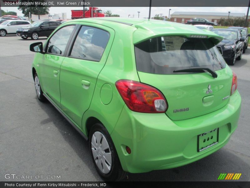 Kiwi Green / Black 2014 Mitsubishi Mirage DE