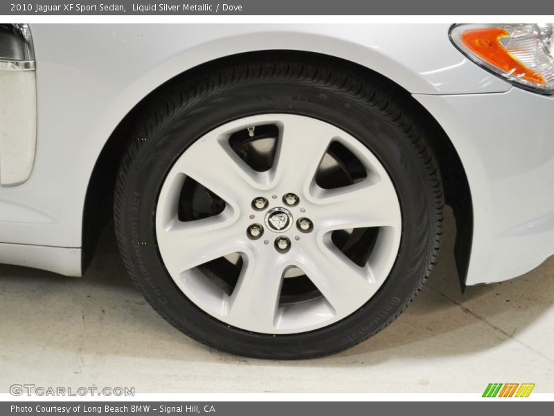 Liquid Silver Metallic / Dove 2010 Jaguar XF Sport Sedan