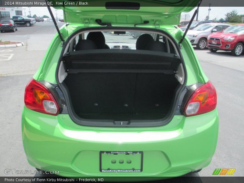 Kiwi Green / Black 2014 Mitsubishi Mirage DE