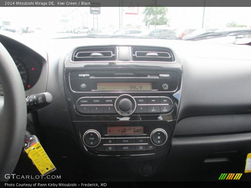 Kiwi Green / Black 2014 Mitsubishi Mirage DE