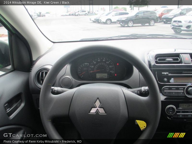 Kiwi Green / Black 2014 Mitsubishi Mirage DE