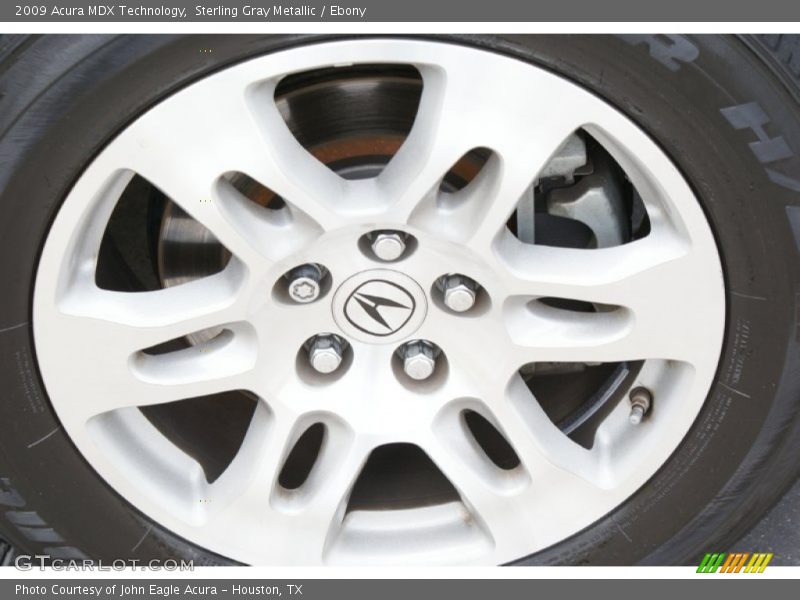 Sterling Gray Metallic / Ebony 2009 Acura MDX Technology