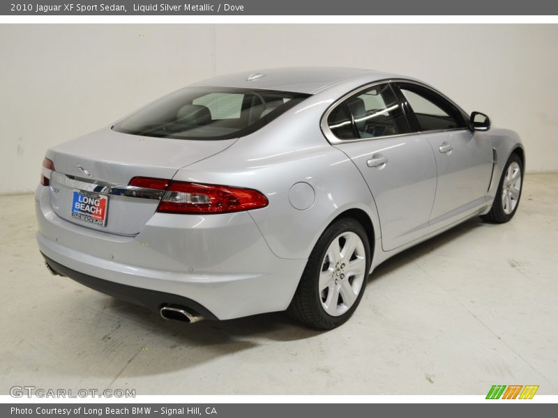 Liquid Silver Metallic / Dove 2010 Jaguar XF Sport Sedan