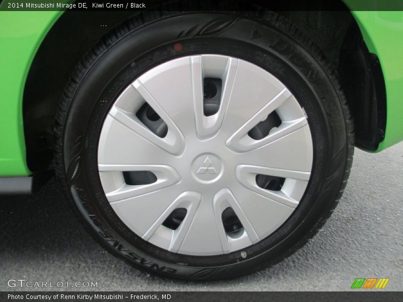 Kiwi Green / Black 2014 Mitsubishi Mirage DE
