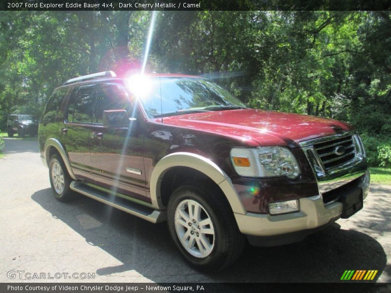 Dark Cherry Metallic / Camel 2007 Ford Explorer Eddie Bauer 4x4