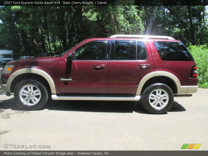 Dark Cherry Metallic / Camel 2007 Ford Explorer Eddie Bauer 4x4