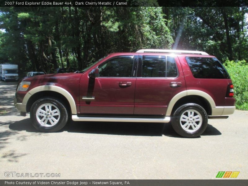 Dark Cherry Metallic / Camel 2007 Ford Explorer Eddie Bauer 4x4