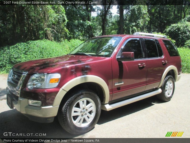 Dark Cherry Metallic / Camel 2007 Ford Explorer Eddie Bauer 4x4