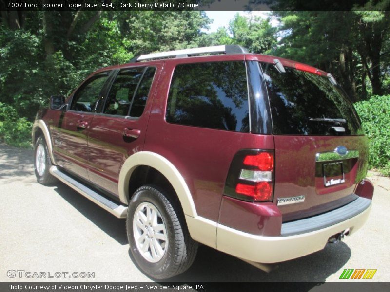 Dark Cherry Metallic / Camel 2007 Ford Explorer Eddie Bauer 4x4