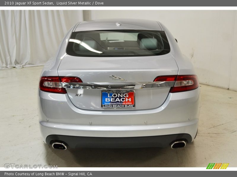 Liquid Silver Metallic / Dove 2010 Jaguar XF Sport Sedan