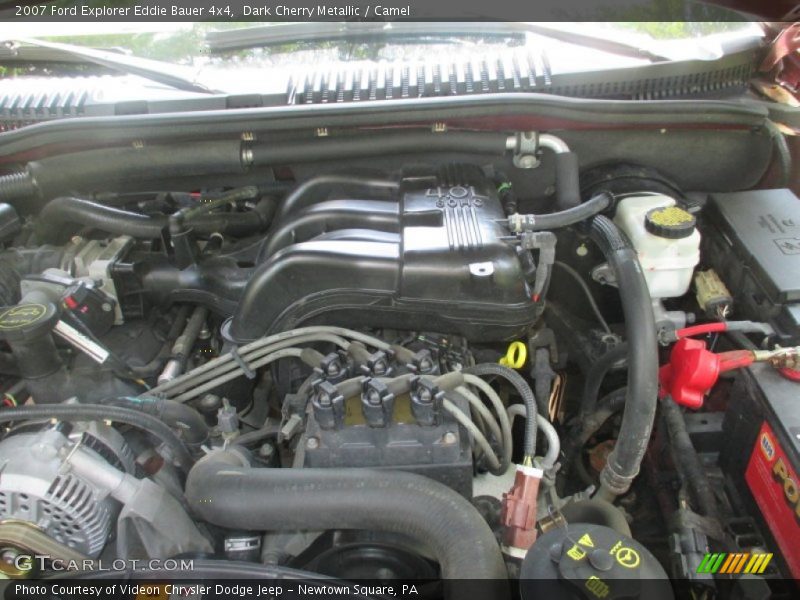 Dark Cherry Metallic / Camel 2007 Ford Explorer Eddie Bauer 4x4