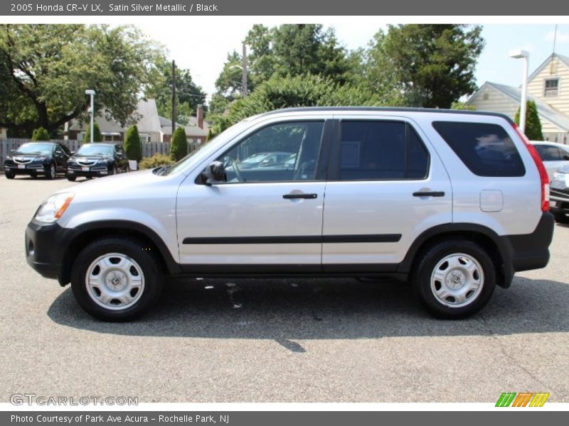Satin Silver Metallic / Black 2005 Honda CR-V LX