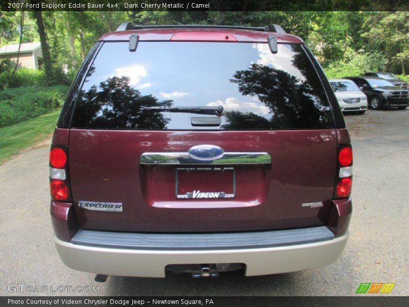 Dark Cherry Metallic / Camel 2007 Ford Explorer Eddie Bauer 4x4