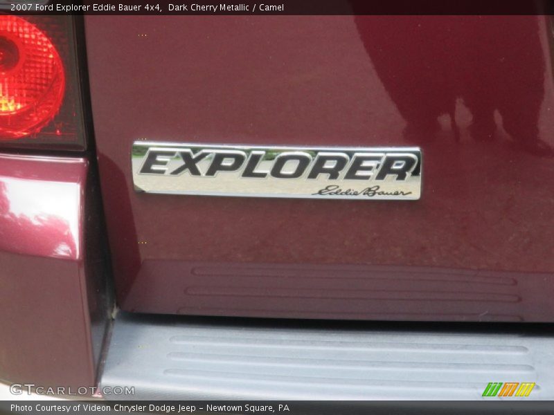 Dark Cherry Metallic / Camel 2007 Ford Explorer Eddie Bauer 4x4