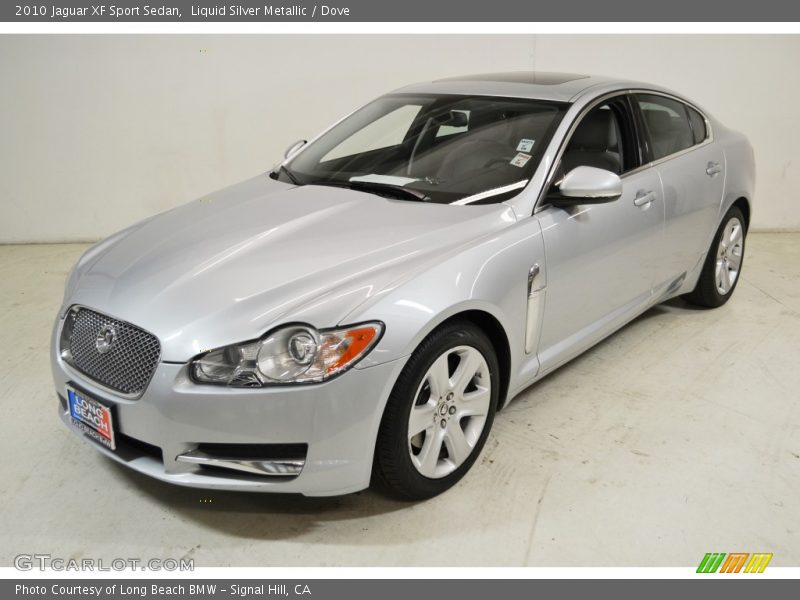 Liquid Silver Metallic / Dove 2010 Jaguar XF Sport Sedan