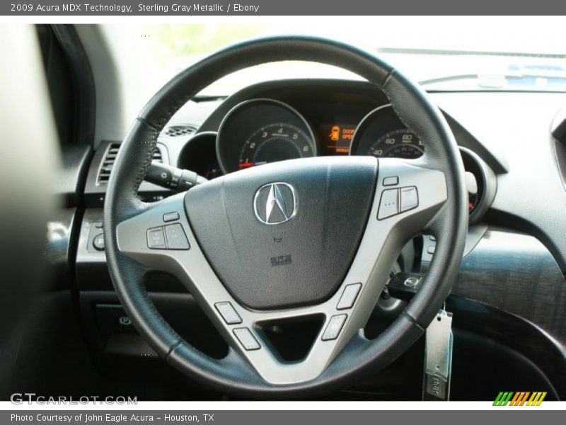 Sterling Gray Metallic / Ebony 2009 Acura MDX Technology