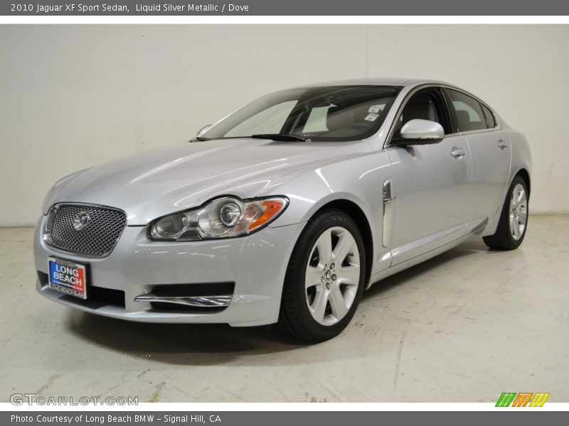 Liquid Silver Metallic / Dove 2010 Jaguar XF Sport Sedan
