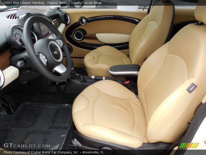 Pepper White / Gravity Tuscan Beige 2007 Mini Cooper Hardtop