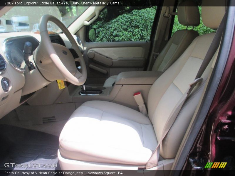 Dark Cherry Metallic / Camel 2007 Ford Explorer Eddie Bauer 4x4